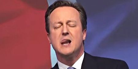 ‘Aroused’ David Cameron enjoys George Osborne’s speech a little *too* much