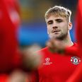 Luke Shaw returns to Manchester United training ground for the first time since leg break