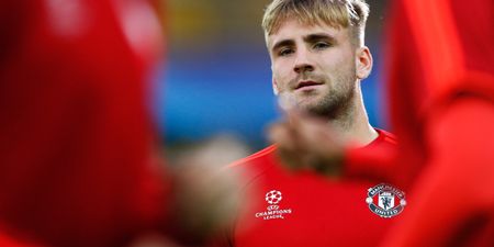 Luke Shaw returns to Manchester United training ground for the first time since leg break