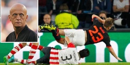 Everyone’s favourite ref gives his take on the challenge that broke Luke Shaw’s leg
