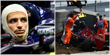 This is the terrifying F1 crash that put Carlos Sainz in hospital (Video)