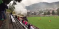 Amateur football match interrupted by a steam train (Video)