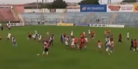 Mass brawl at Brazilian U20s game results in 11 red cards (Video)