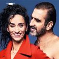 Cantona subverts stereotype by posing naked for magazine with fully clothed wife (Pics)