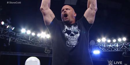 Stone Cold returned to Wrestlemania to open a can of whoopass one more time