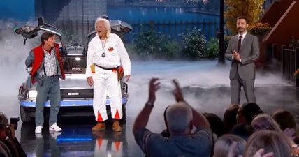 The real Marty McFly and Doc Brown showed up on Jimmy Kimmel (Video)