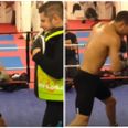 Chris Eubank Jr looks ready to crush Tony Jeter with these vicious shots in training (Video)