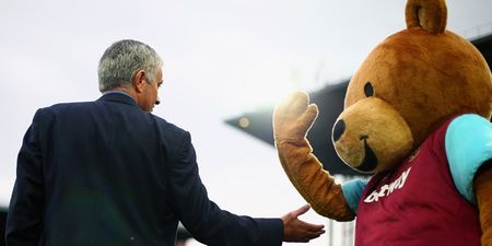 Utterly priceless snap of Jose Mourinho in West Ham box as Andy Carroll heads winner