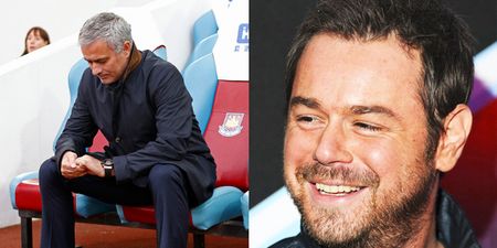 Cruel Danny Dyer confronts tragic looking Mourinho in West Ham stands (Video)