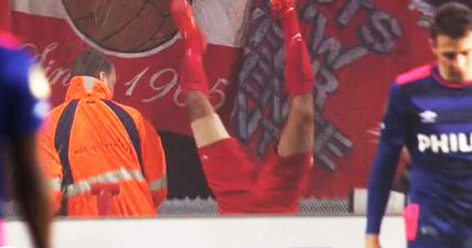 FC Twente goalscorer dents his pride with embarrassing but hilarious celebration (Video)