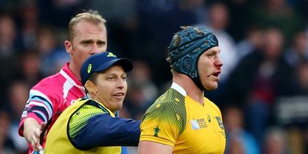 PICS: David Pocock looked as if he’d been roughed up down a dark alleyway after Australia’s victory