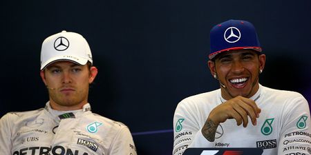 Things get really awkward between Lewis Hamilton and F1 team-mate Nico Rosberg (Video)