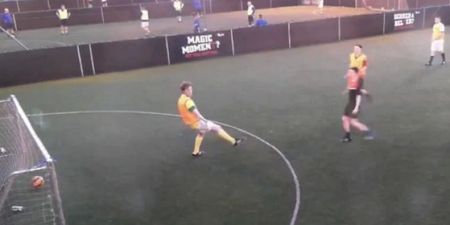 The greatest five-a-side own goal ever scored (Vine)