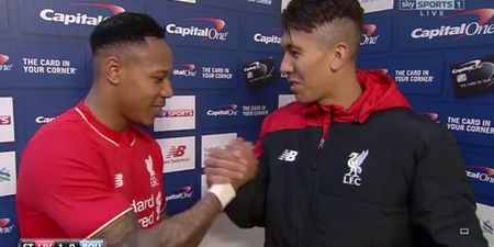 Endearing Roberto Firmino doesn’t realise he gets to keep his MOTM bubbly (Video)