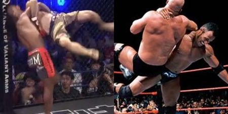 We don’t remember seeing an MMA knockout via ‘Rock Bottom’ before (Video)