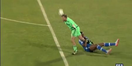Internet takes the p*ss after Drogba puts keeper in a leglock