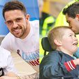 Danny Ings receives touching card from a participant in his disability project (Pics)