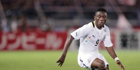 Ghana striker gets six-match ban for obscene tackle (Video)