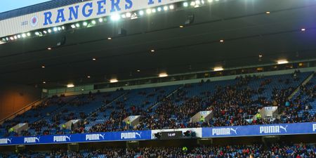 Rangers supporters pay respects ahead of Remembrance Sunday with huge tifo