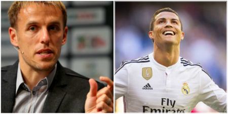 Phil Neville jokes about Gary asking Cristiano Ronaldo to come to Salford City on loan for the FA Cup