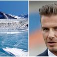 David Beckham is in Antarctica to play the coldest game of football ever (Pics)