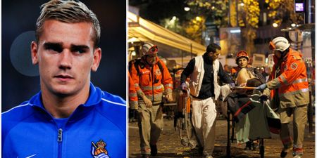 France striker Antoine Griezmann’s sister was in the Paris theatre attacked by terrorists