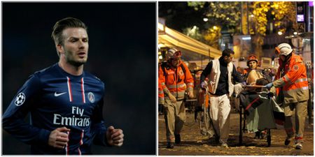 David Beckham posts heartfelt tribute to the victims of the Paris terror attacks