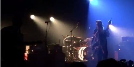 Footage from Eagles of Death Metal concert shows moment shots rang out in Bataclan theatre (Video)