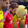 Viewers find Watford mascot’s Paris tribute bizarre and inappropriate (Video)