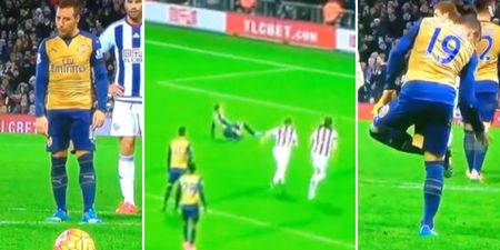 Rival fans show no mercy as Arsenal’s Santi Cazorla ‘does a Terry’ with late penalty