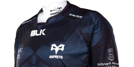 The Ospreys will wear a Batman kit against Cardiff this weekend