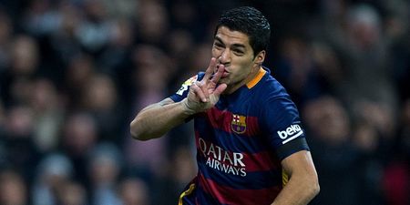 Luis Suarez’s volley against Roma looked even better from the stands (Video)