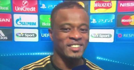 Patrice Evra further cements his hero status at Manchester United with post-match interview (Video)