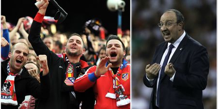 Atletico Madrid fans break out special chant for hapless Real boss Rafa Benitez (Video)