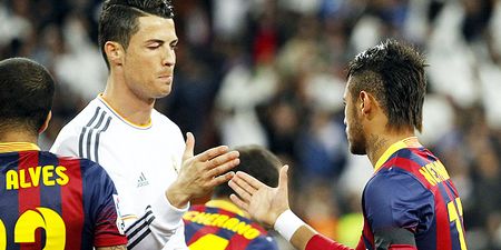 Another sign that Neymar may be overtaking Ronaldo as the world’s second best player