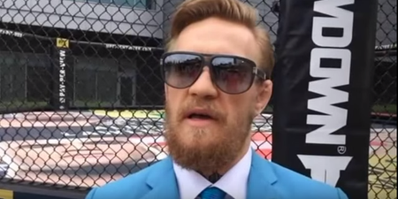 Someone at the UFC still needs convincing that Conor McGregor is actually Irish