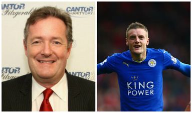 Piers Morgan is already trying to get Jamie Vardy to sign for Arsenal