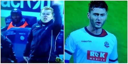 Neil Lennon cops abuse from one of his unpaid Bolton players (Video)