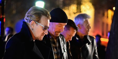 Bono made a sound gesture for Eagles of Death Metal after the Paris attacks