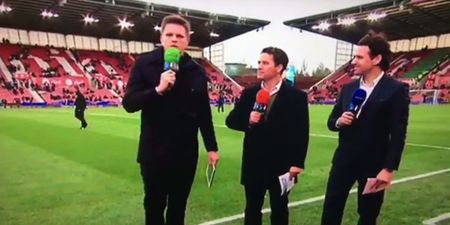 Jake Humphrey absolutely burns Michael Owen for his forgettable time at Stoke (Video)