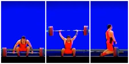Weightlifter forgets to breathe and faints…twice (Video)