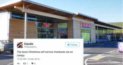 Tesco’s self-service machines just got very festive but people are being pretty grinchy