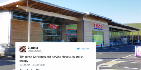 Tesco’s self-service machines just got very festive but people are being pretty grinchy