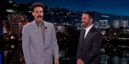Borat took the p*ss out of Donald Trump during his appearance on Jimmy Kimmel Live (Video)