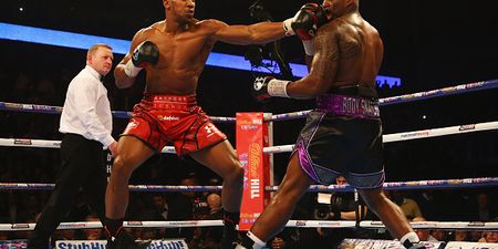 This is the brutal punch from Anthony Joshua that knocked Dillian Whyte out (Video)