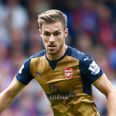 Arsenal’s Twitter account gets a bit over-excited as Aaron Ramsey doubles the Gunners’ lead…