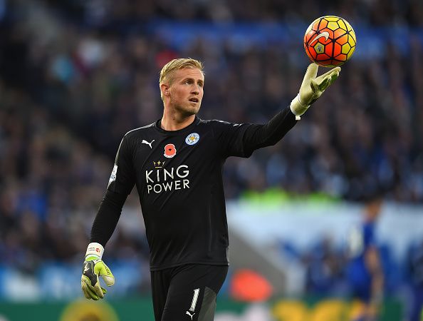 during the Barclays Premier League match between Leicester City and Watford at The King Power Stadium on November 7, 2015 in Leicester, England.