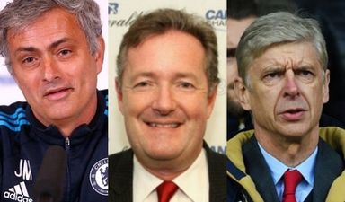 Piers Morgan can’t resist having a pop at Arsene Wenger as Jose Mourinho leaves Chelsea