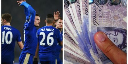 PIC: This punter has won big after betting that Leicester City would top the Premier League at Christmas
