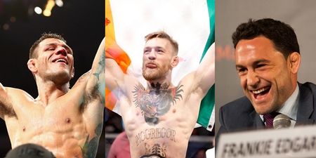 Video: Conor McGregor moving up to lightweight would be ‘suicide’ claims Frankie Edgar’s manager